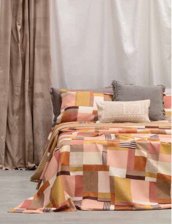 Trapuntino singolo rosa paprika - Dante | Riviera | Carillo Home