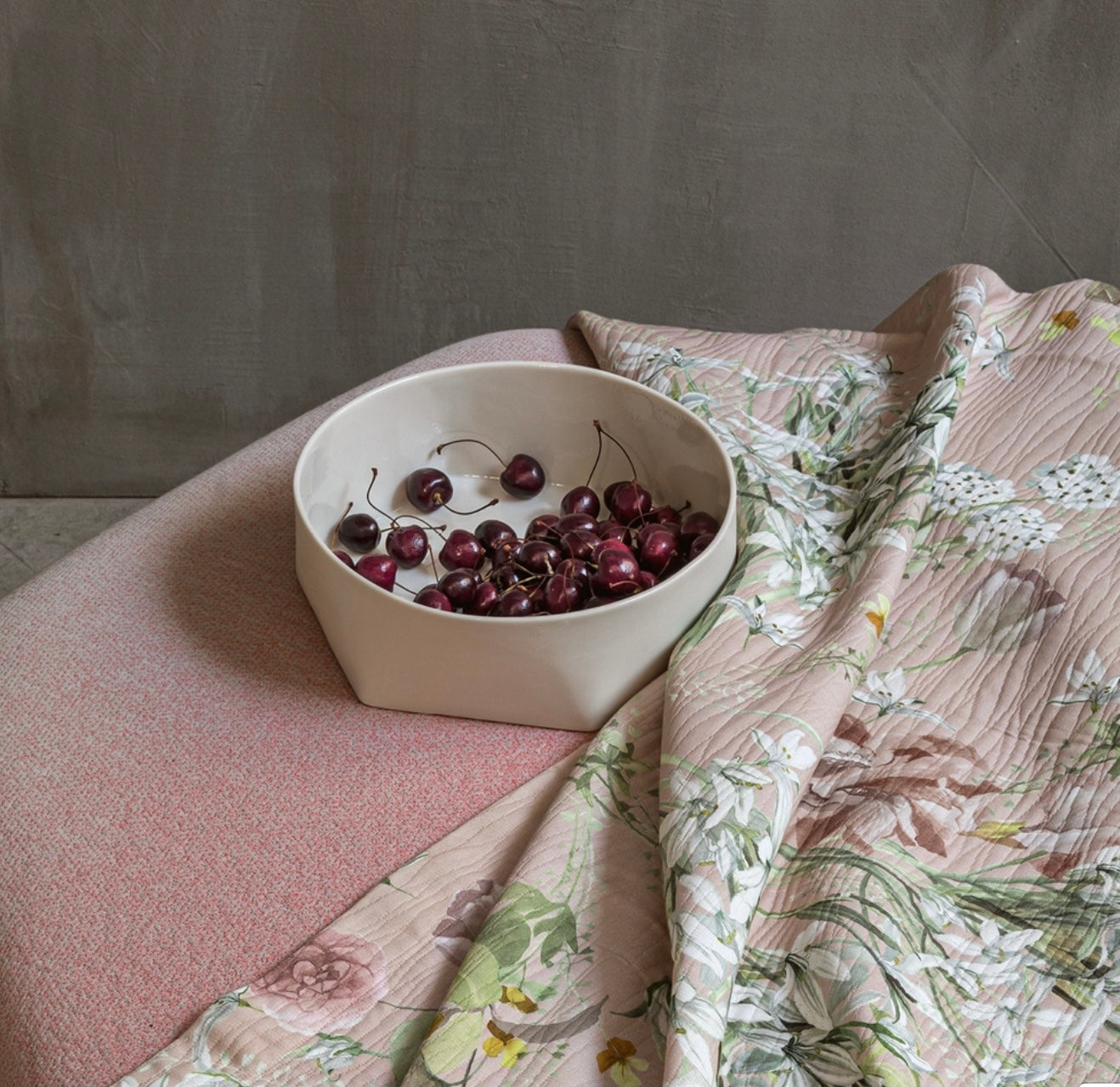 Copriletto matrimoniale rosa - Lilia | Fazzini