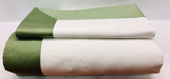 Completo lenzuola matrimoniale bianco/verde | Dea Home