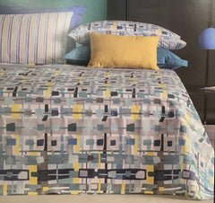 Copriletto blu - Piquet Domino | Riviera | Carillo Home