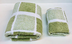 Asciugamani coppia spugna jacquard Bomdia