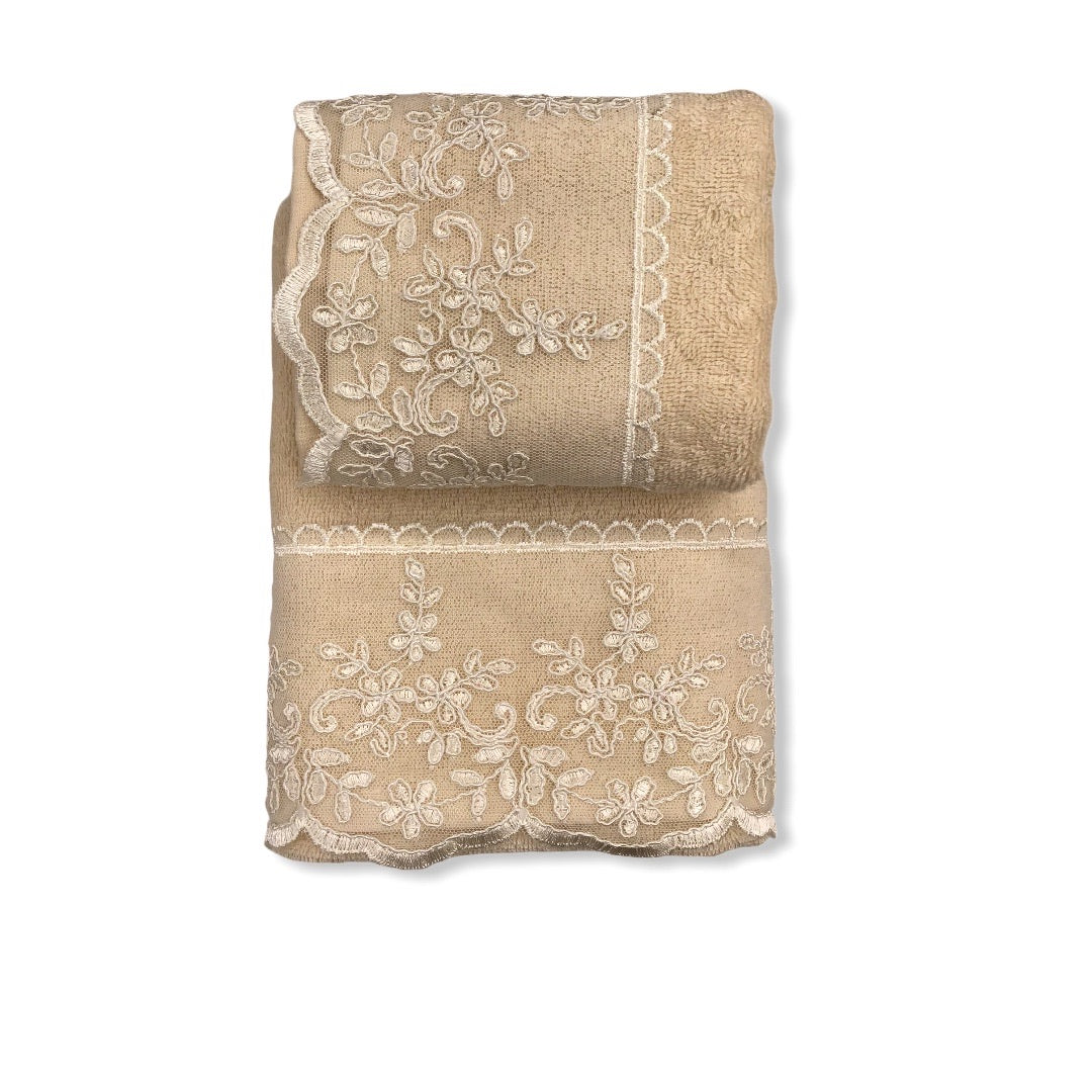 Coppia di asciugamani Battaglia - Karol biscotto