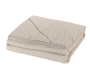 Copriletto matrimoniale naturale - Plissè | Fazzini