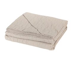 Copriletto matrimoniale naturale - Plissè | Fazzini