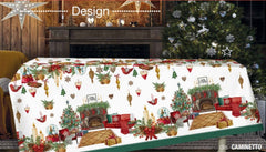 Tovaglia Natalizia 150x275 cm - Caminetto | Tag House