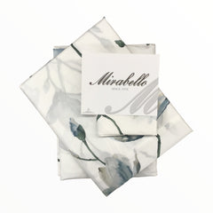 Completo lenzuola matrimoniale | Fiori di Loto celeste | Mirabello