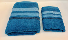 Coppia Asciugamani spugna jaquard Daltex