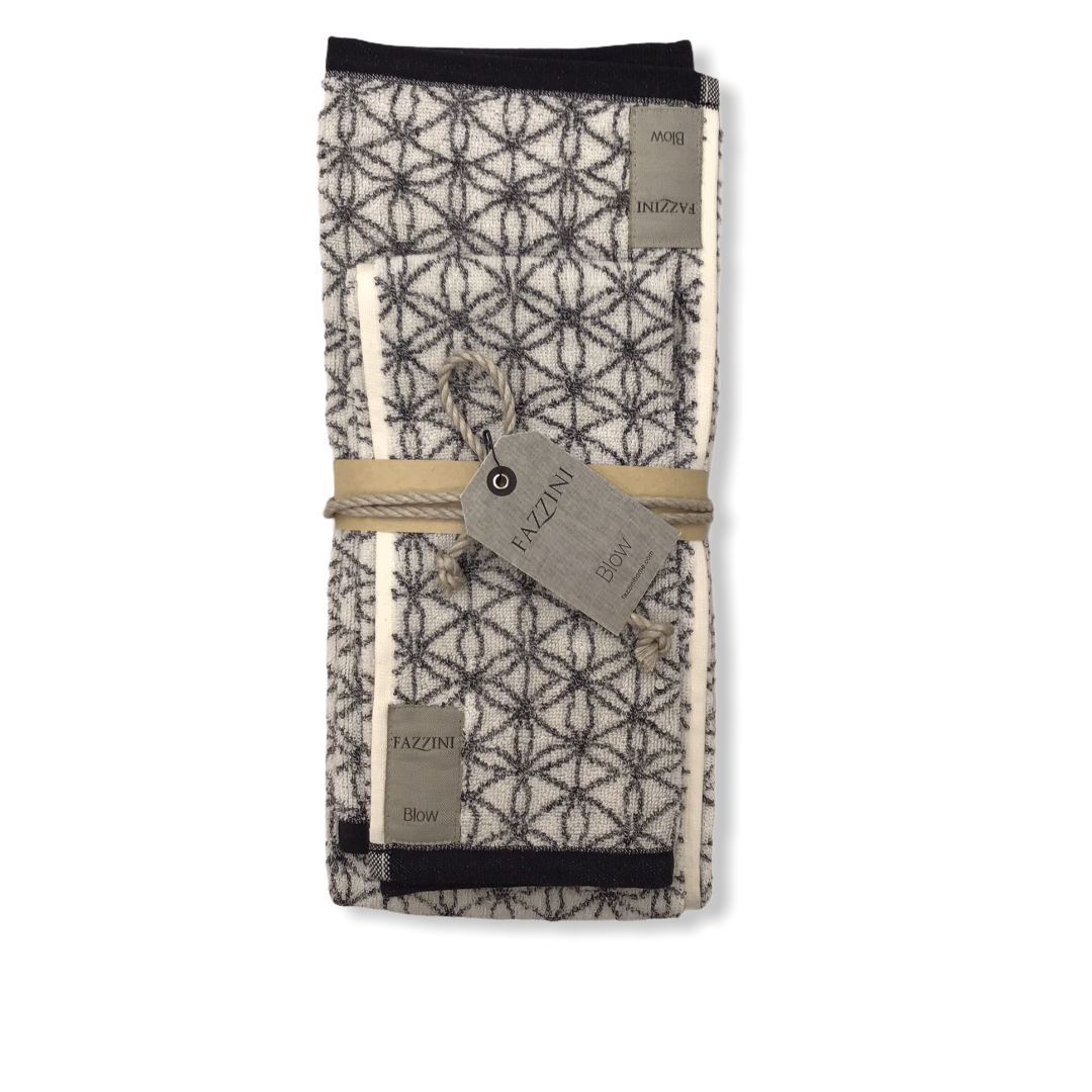 Coppia di asciugamani neri - Squaw | Fazzini
