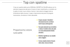 Top con spalline - CALIDA - Articolo 11531 -