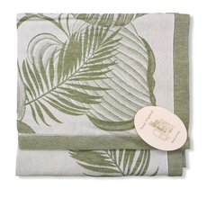 Tovaglia Misto Lino - Manifattura Tessile Prete - Art. 68439 - 12 persone - verde