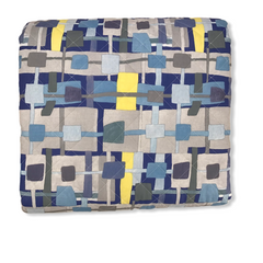 Trapuntino Quilt - Domino blu - piazza e mezza - Carillo Riviera