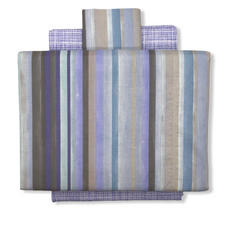 Completo lenzuola 1 piazza e mezzo colore blu - Aurora | Carillo Home