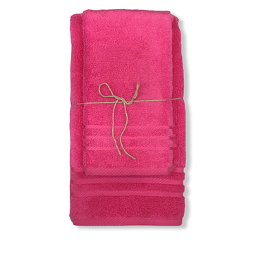 Coppia di asciugamani fucsia | Bomdia