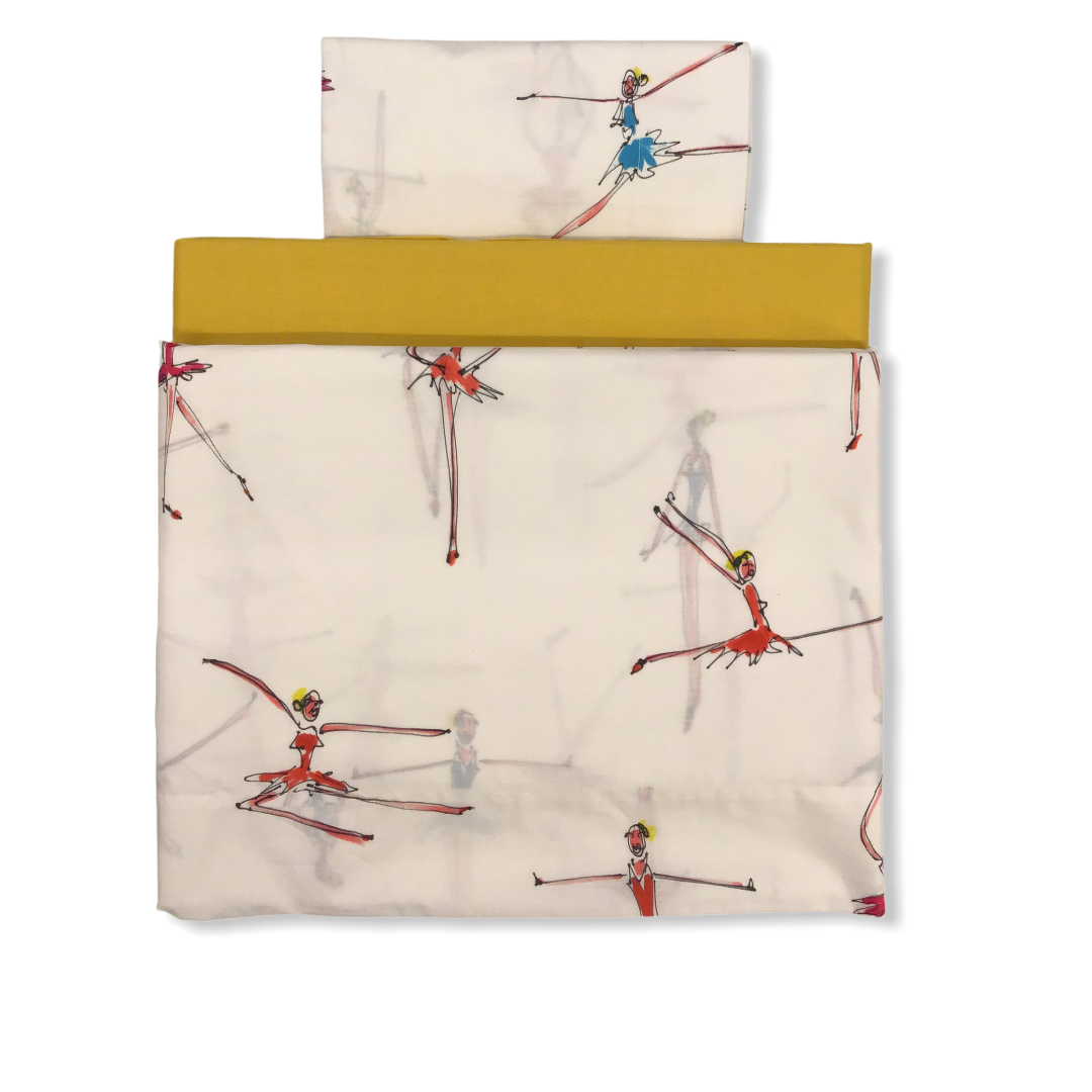 Completo lenzuola singolo - Dancing - Bianco - Mirabello