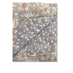Trapuntino Quilt singolo - Margherita grigio - Carillo Riviera