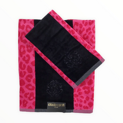 Coppia di asciugamani fucsia - Leo | Roberto Cavalli