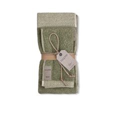 Coppia di asciugamani verdi - Sale e Pepe | Fazzini