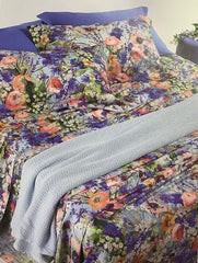 Trapuntino matrimoniale - Bouquet di campo | Mirabello