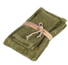 Coppia di asciugamani verdi - Chicchi | Fazzini