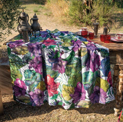 Tovaglia rettangolare Puro Lino - Karkade - Tessitura Telerie Toscane - Bianco