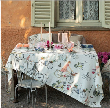 Tovaglia 12 posti - Bikers | Tessitura Toscana Telerie