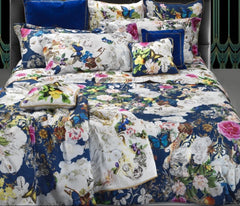 Completo copripiumino matrimoniale blu - Blaze | Roberto Cavalli