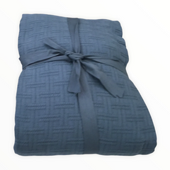 Copriletto matrimoniale azzurro - Clara | Cavalieri