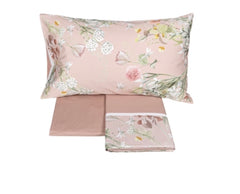 Completo lenzuola matrimoniale rosa - Lilia | Fazzini