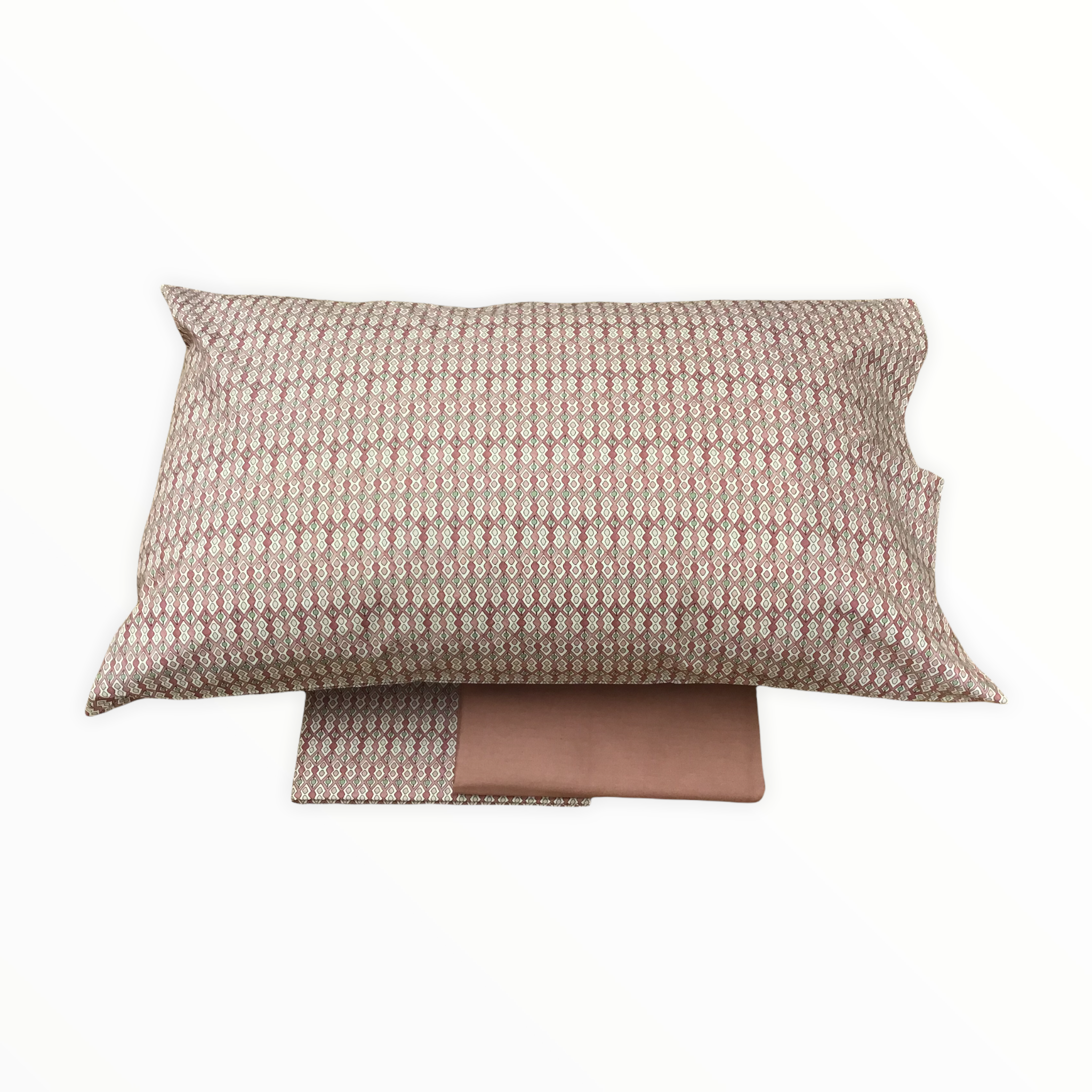 Completo lenzuola 1 piazza e mezzo rosa - Padel | Fazzini