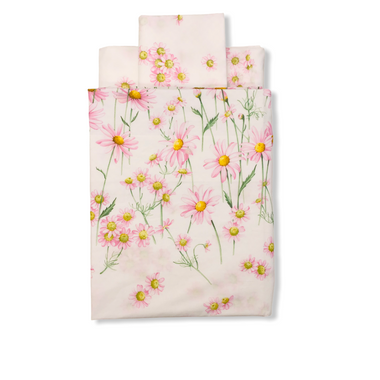 Completo lenzuola matrimoniale rosa - Daisy Meadow | Mirabello