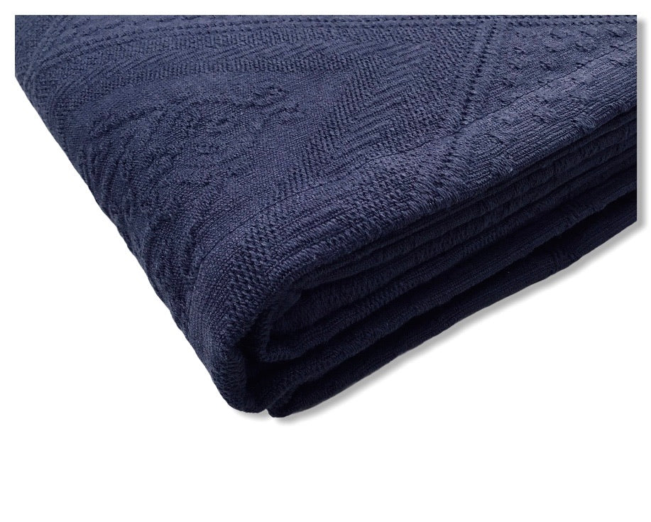 Copriletto matrimoniale colore denim - Maddalena | Riviera | Carillo Home