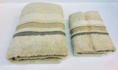 Coppia Asciugamani spugna jaquard Daltex