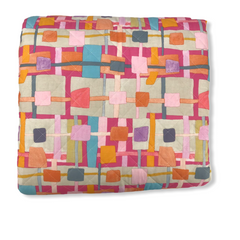 Trapuntino Quilt - Domino fuxia- singolo - Carillo Riviera