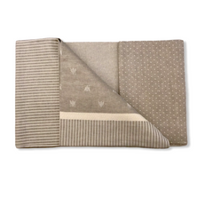 Tovaglia misto lino 12 persone greggio - Api Patch | Manifatture Tessili Prete