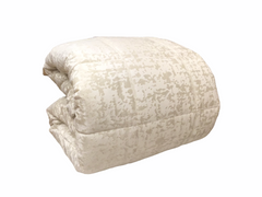 Trapunta matrimoniale Riviera Luxury - velluto Jacquard- Ghiaccio