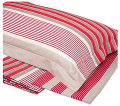 Completo lenzuola matrimoniale rosso - Millerighe | Mirabello