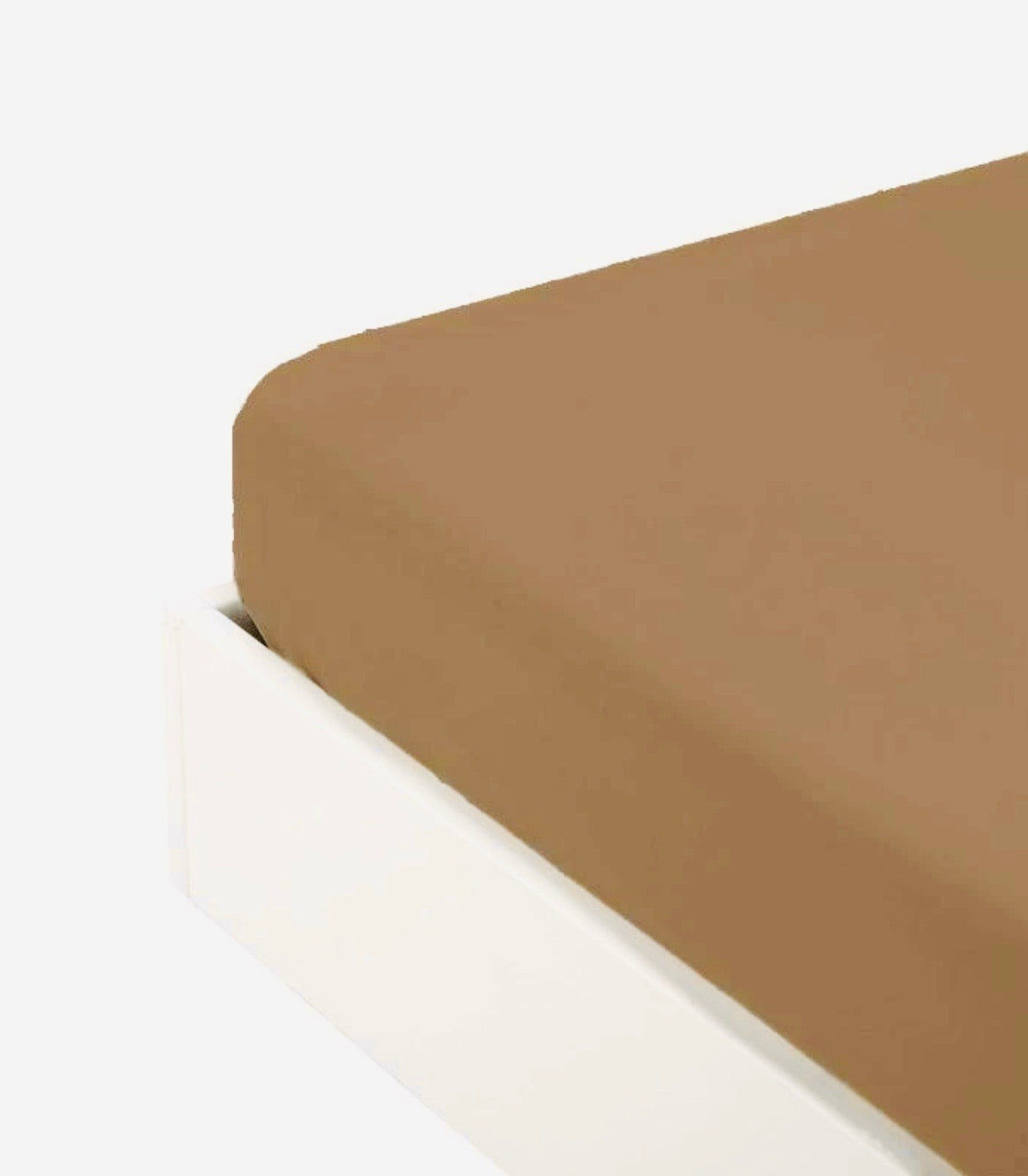 Lenzuolo con angoli due piazze color sasso - Arianna | Fazzini