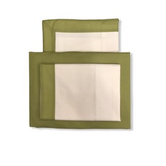 Plein - Fazzini - completo lenzuola una piazza - off White/verde