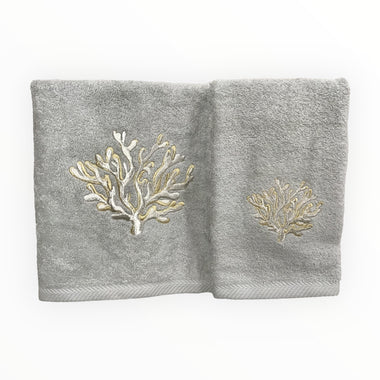 Coppia asciugamani Perla | Corallo | Dea