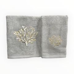 Coppia asciugamani Perla | Corallo | Dea