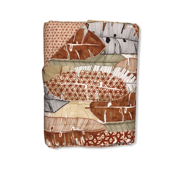 Trapuntino 1 piazza e mezzo reversibile terracotta - Crazy Horse | Fazzini