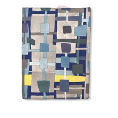 Copriletto blu - Piquet Domino | Riviera | Carillo Home
