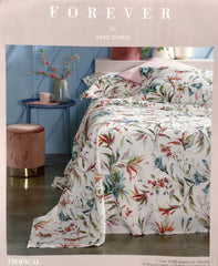 Completo letto matrimoniale TROPICAL, Svad Dondi DONDI, turchese.