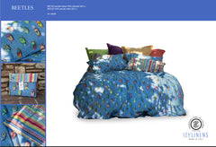 Parure Copripiumino singolo- Beetles - Tessitura Telerie Toscane