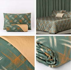 Copripiumino Tratto - Reevèr - Verde reseda