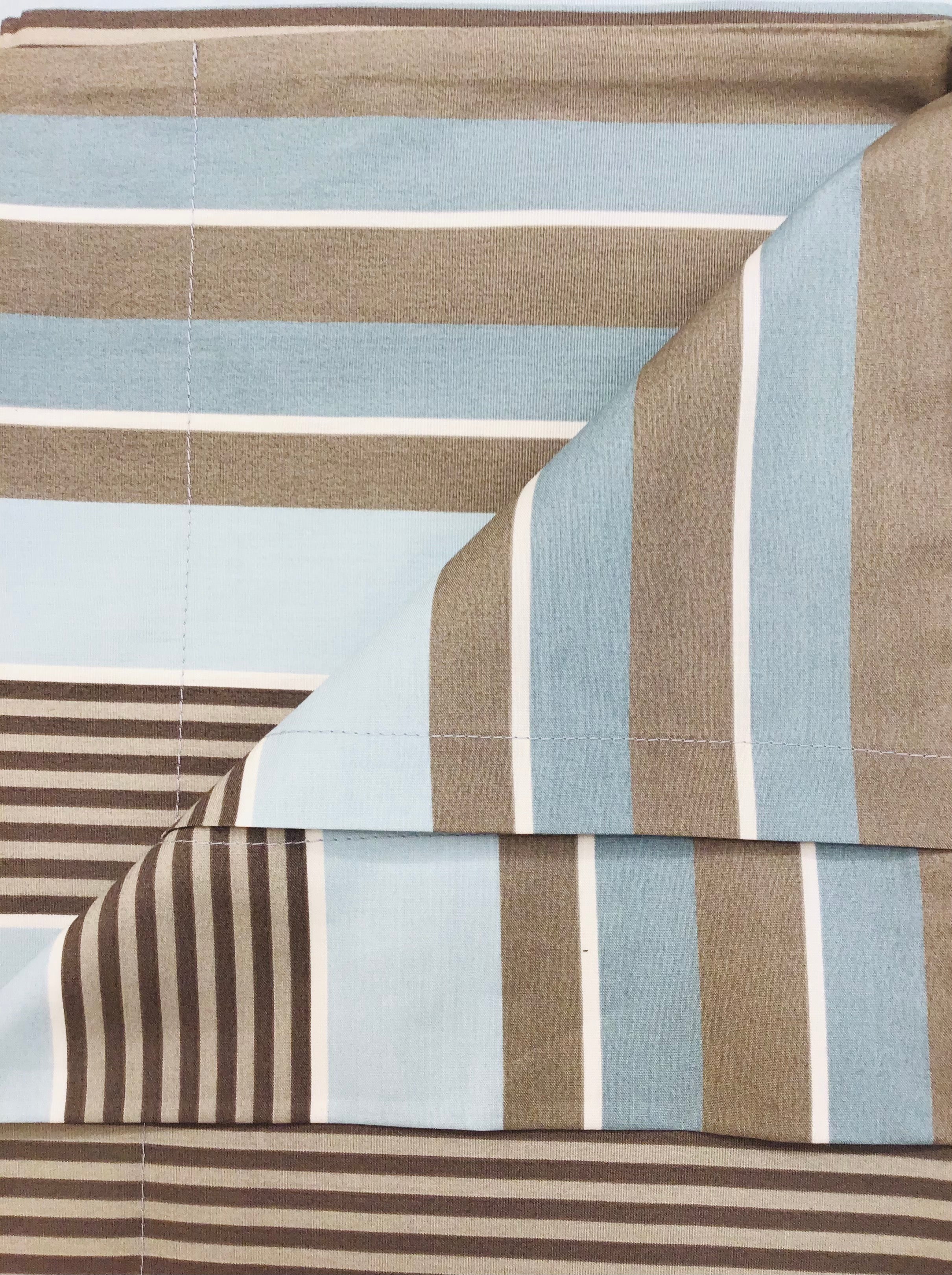 Completo lenzuola matrimoniale sabbia - Millerighe | Mirabello