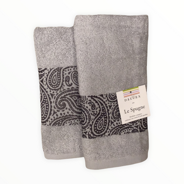 Coppia di asciugamani grigi - Cashemere | Daltex
