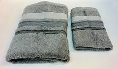 Coppia Asciugamani spugna jaquard Daltex