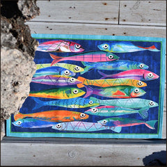 Tappeto antiscivolo TipTapp - Poisson Bleu | Tessitura Telerie Toscane