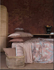 Parure copripiumino rosa mandorla | Calypso | Reever